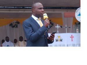 State Minister of Finance Henry Musasizi at the Kabale Diocese BAAF 2024