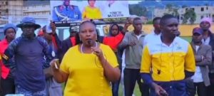 Presidential-Adviser-on-Agriculture-Ms-Peace-Rugambwa-Addresses-a-Gathering-in-Kabale-Municipal-Stadium