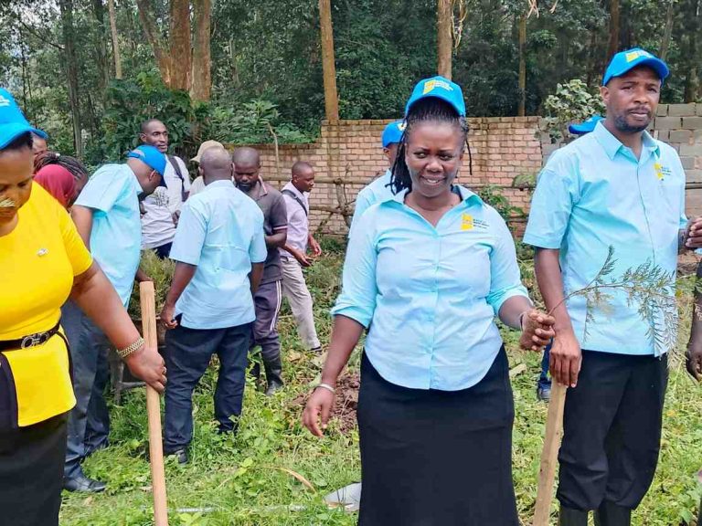 Members-of-CPA-Kigezi-Network-Plant-Trees-at-UNITE-Kabale-Campus